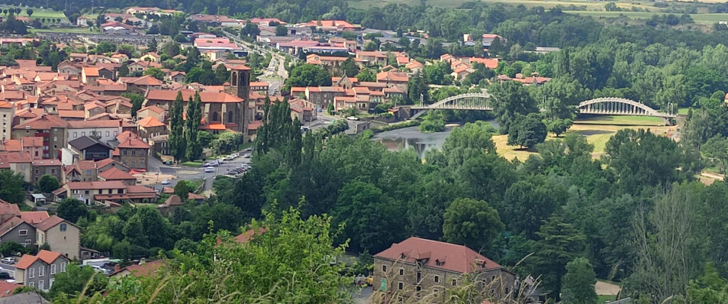 Langeac, vue des trois croix